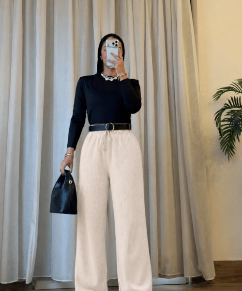 The Crinkled Pants (Light Beige)