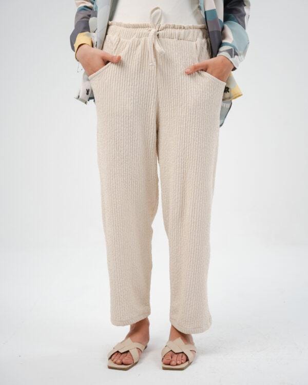 The Crinkled Pants (Light Beige)