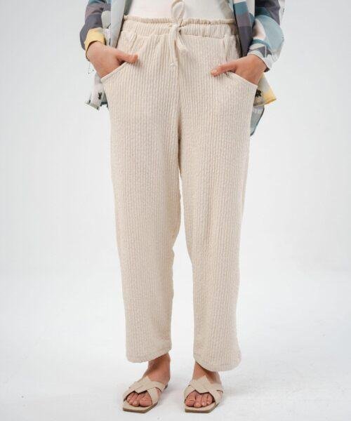 The Crinkled Pants (Light Beige)
