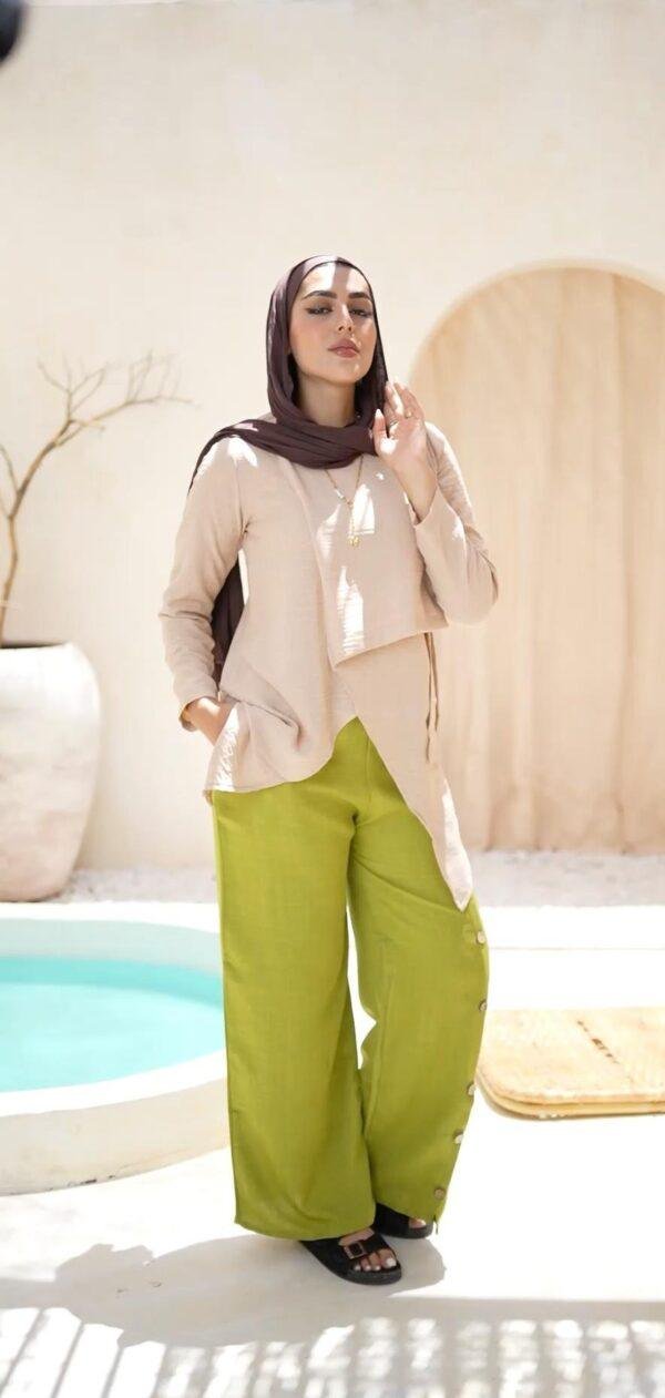 Long Sided Blouse ( OFF White )