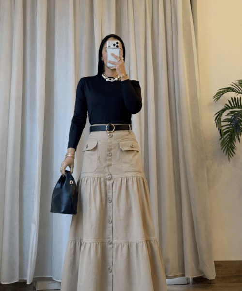 The Tiered Skirt (Mint Green)