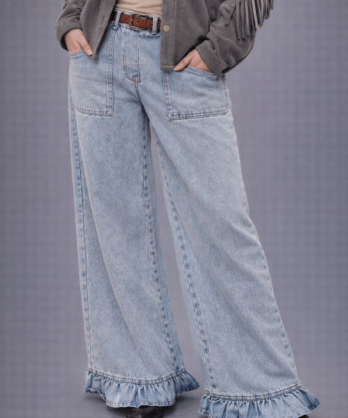 Boho Ruffle Jeans